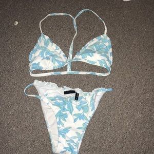 L.A. Hearts bikini blue/white
